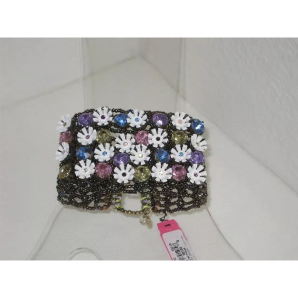 Betsey Johnson Girlie Flower Stretch Bracelet